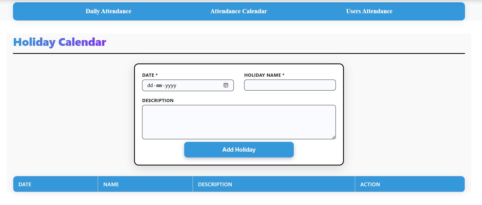 Attendance Management