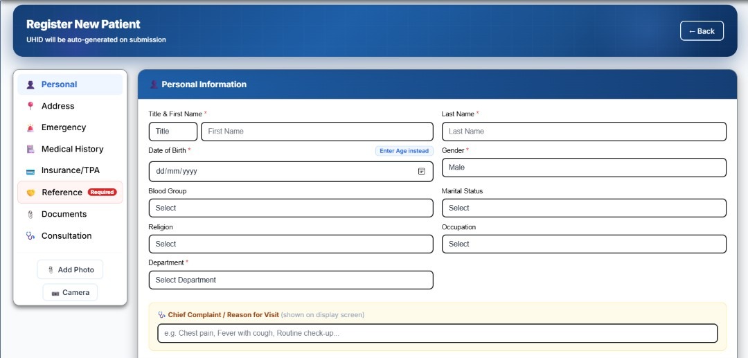 Patient Registration & Health ID